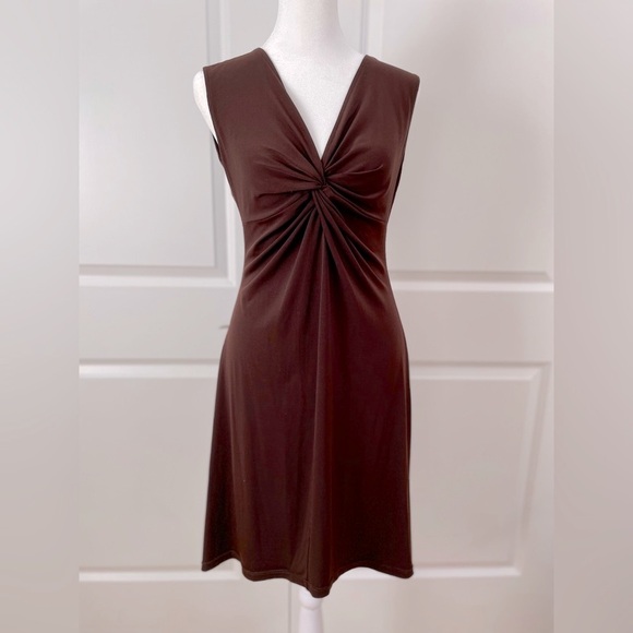 London Times Brown Cocktail Dress - Picture 1 of 4